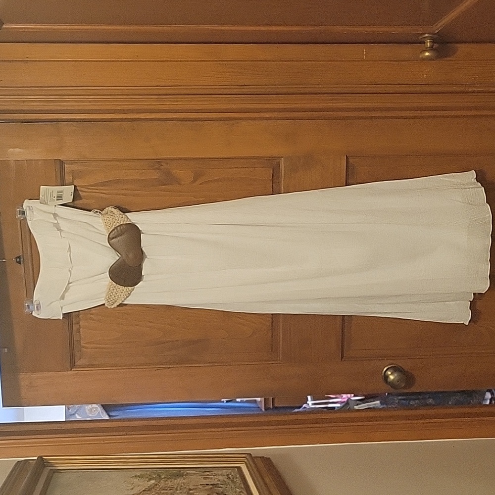 Lining long bandeau dress